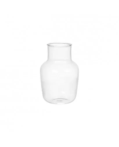 Vase en verre transparent