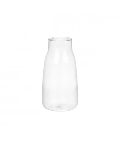 Vase en verre transparent