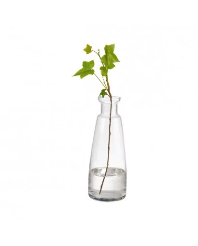 Vase en verre transparent